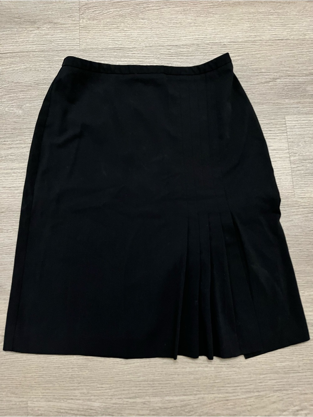 Nine & Co. Black Pencil Skirt with Side Pleats